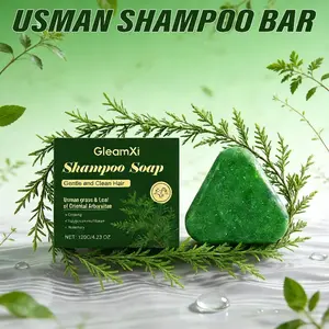 Usman Shampoo Bar Herbal Plant Extract Refreshing Clean Oil Control & Itching Treat Strengthen Hair Root Oil Control Hair Care