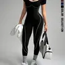 Women's Sporty Jumpsuit for Daily Wear, Running, Training, Travel, Cycling, Seamless Knitted Yoga Suit & All-Seasons Workout Jumpsuit