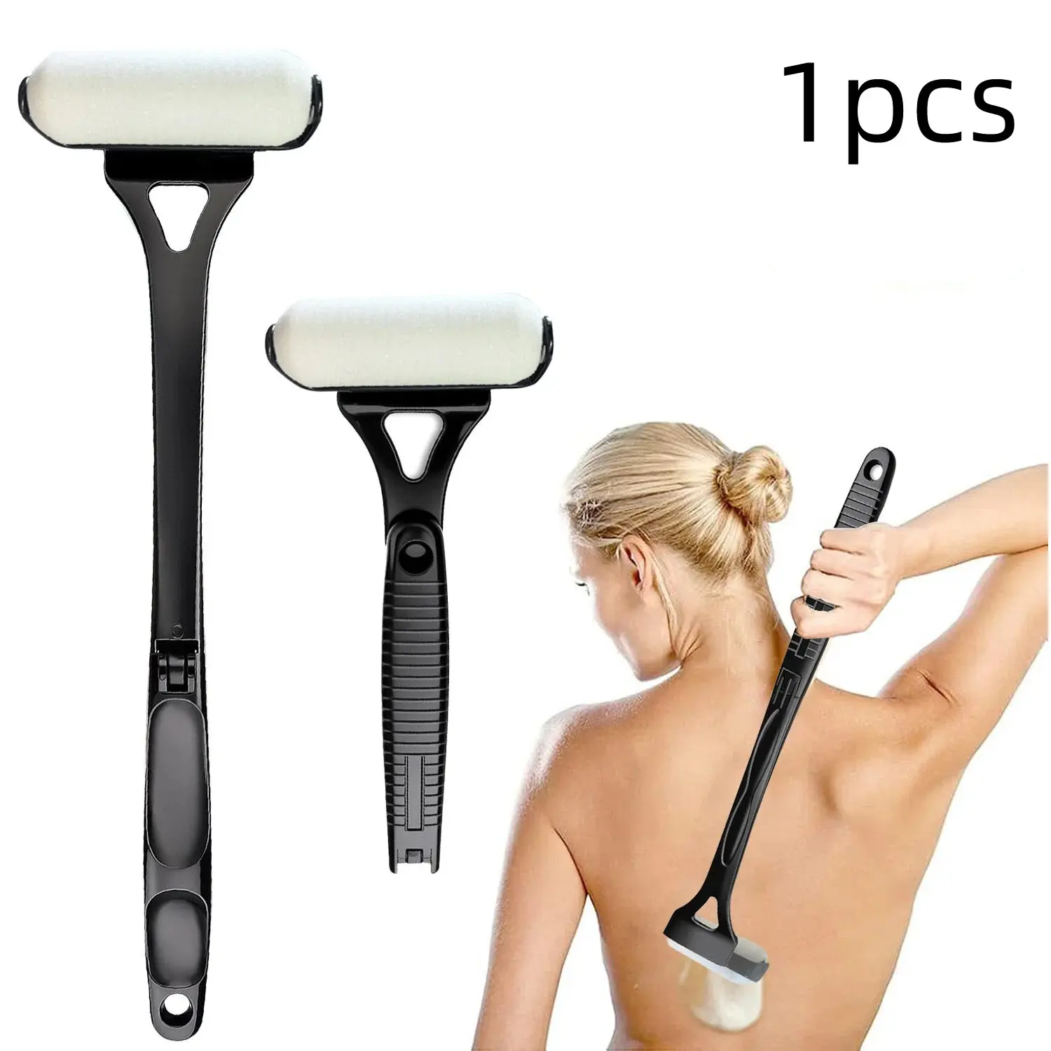 Long Handle Lotion Applicator – Flexible Cream Spreader for Back And Body – Sunscreen, Tanning Lotion, Moisturizer Application – Washable Pad – Ideal for Elderly, Travel, And Gifting