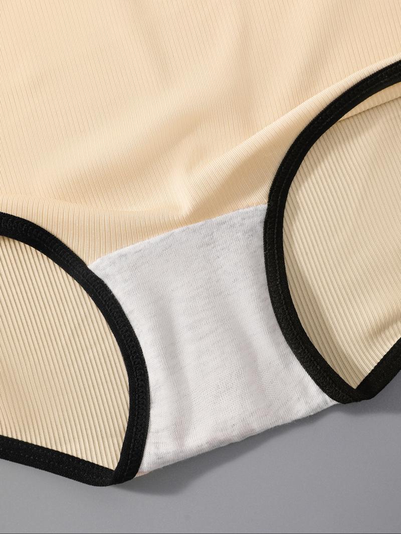 Women's Letter Tape Boyshorts, Soft Comfy Breathable Panty, Fashion Comfy Underwear for Daily Wear, Underwear for All Seasons