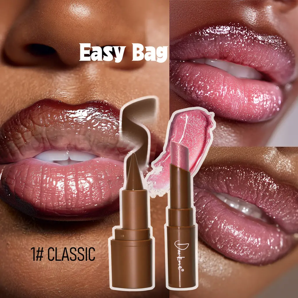 2pcs/Set Long-Lasting Lip Combo: Lip Liner & Sparkle Gloss Lip Stick- Creamy Lip Liner & Lipstick Set - Easy-Apply Lipstick Matching Duo