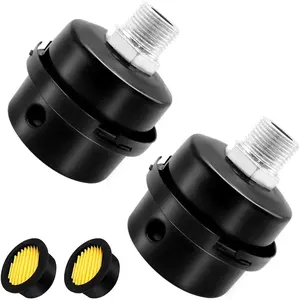 2pcs 1/2" Thread Air Compressor Silencer Intake Filter Sound Muffler Accessories 20mm for generators blowers exhaust ports