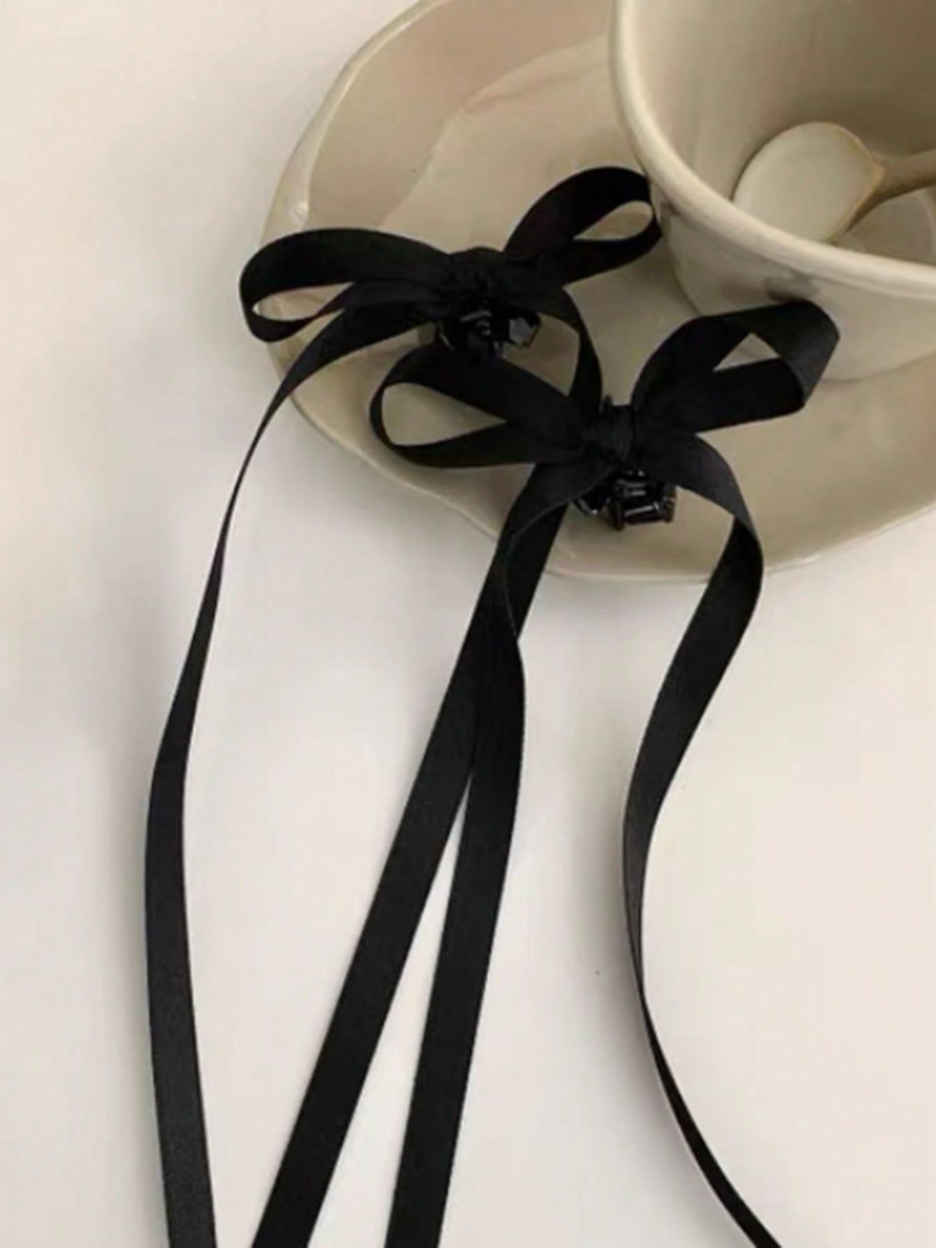 2pcs Elegant Bow Decor Hair Claws Set for Women, Fashion All-match Hair Accessories, Cute Lovely Hairwear for Daily Used, Super Cute Clips, Bowknot