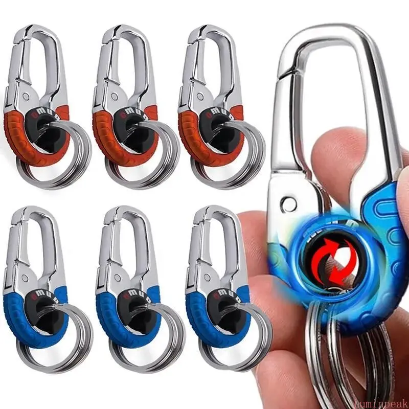 Stainless Steel Adventure Key Holder Keychain with Climbing Buckle, Rust-Resistant, Compact, Portable, Fits Easily into Any Bag or Pocket for Daily/Everyday Men’s Car & Camping Use