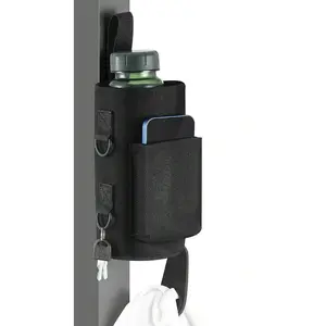 1pc Bicycle Water Bottle Cage With Net Bag, Universal Bicycle Cup Holder For Scooter, Stroller, Mountain Bike, Road Bike