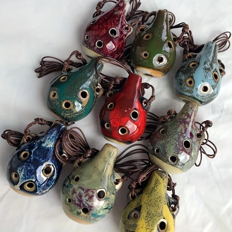 Mini Flute Instrument, Handmade Vintage Style, Rich Color Finish, Perfect Gift for Christmas, Birthdays & Events