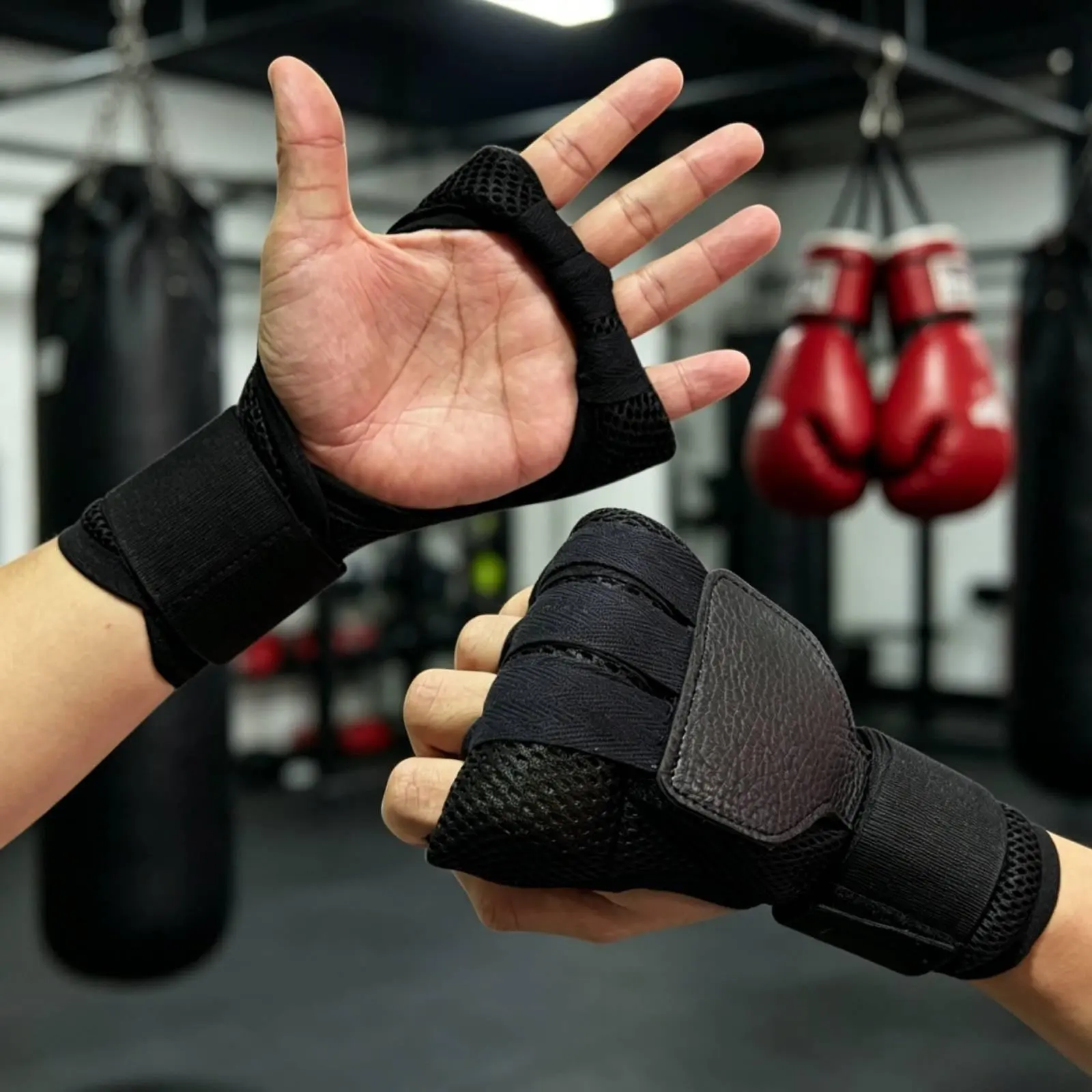 Boxing Gloves for Martial Arts, Adjustable Velcro Wrist Strap, Comfortable Fit, Size L, Ideal for Sparring and Training, Boxing Equipment, Sparring Gear