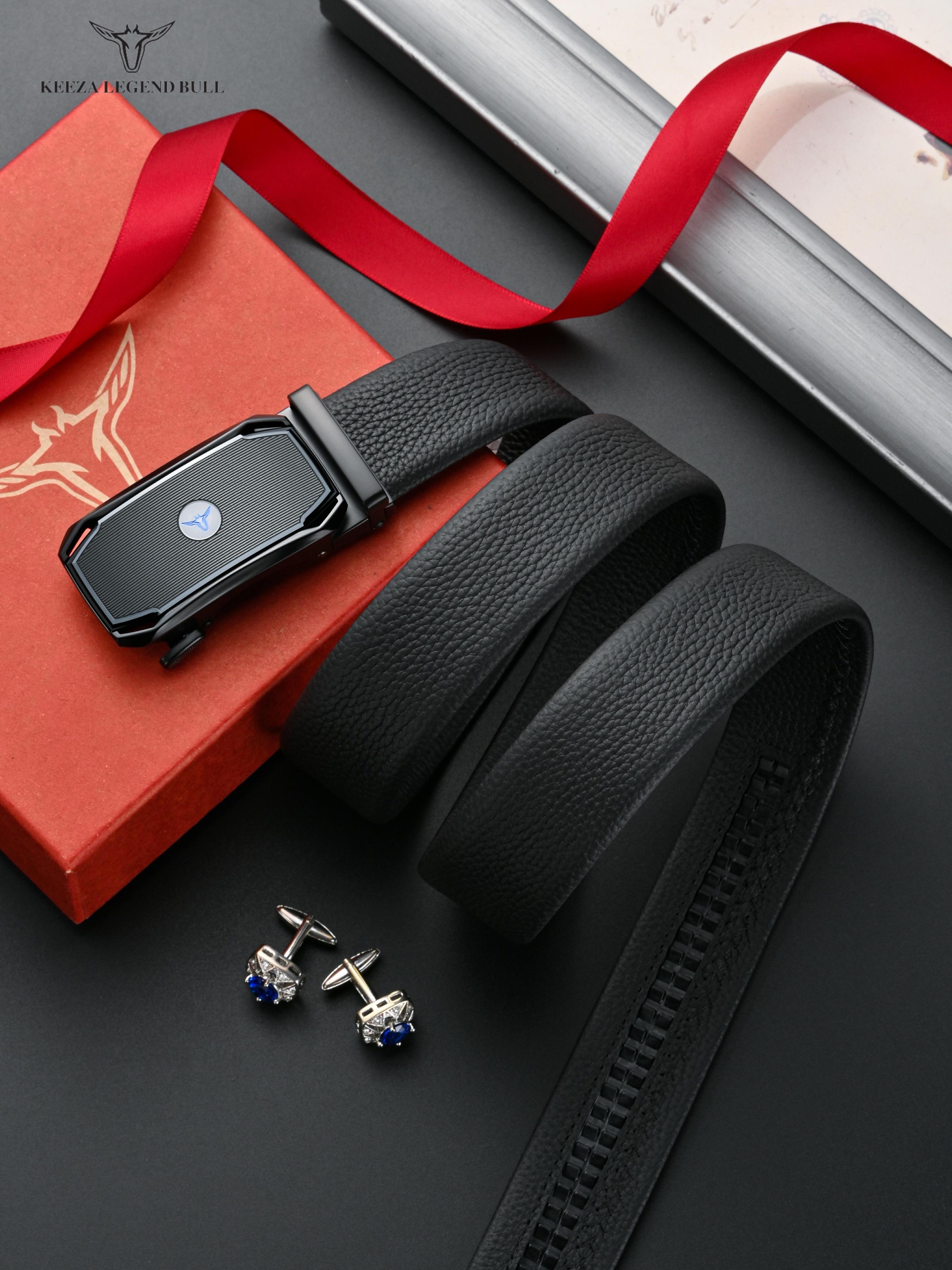 Men's Business Fashion Belt, Automatic Buckle Belt, Casual Waistband for Jeans Trousers, Fashion Belt for Party, Daily Clothing Decor, Trendy All-match & Exquisite Belt for Gift