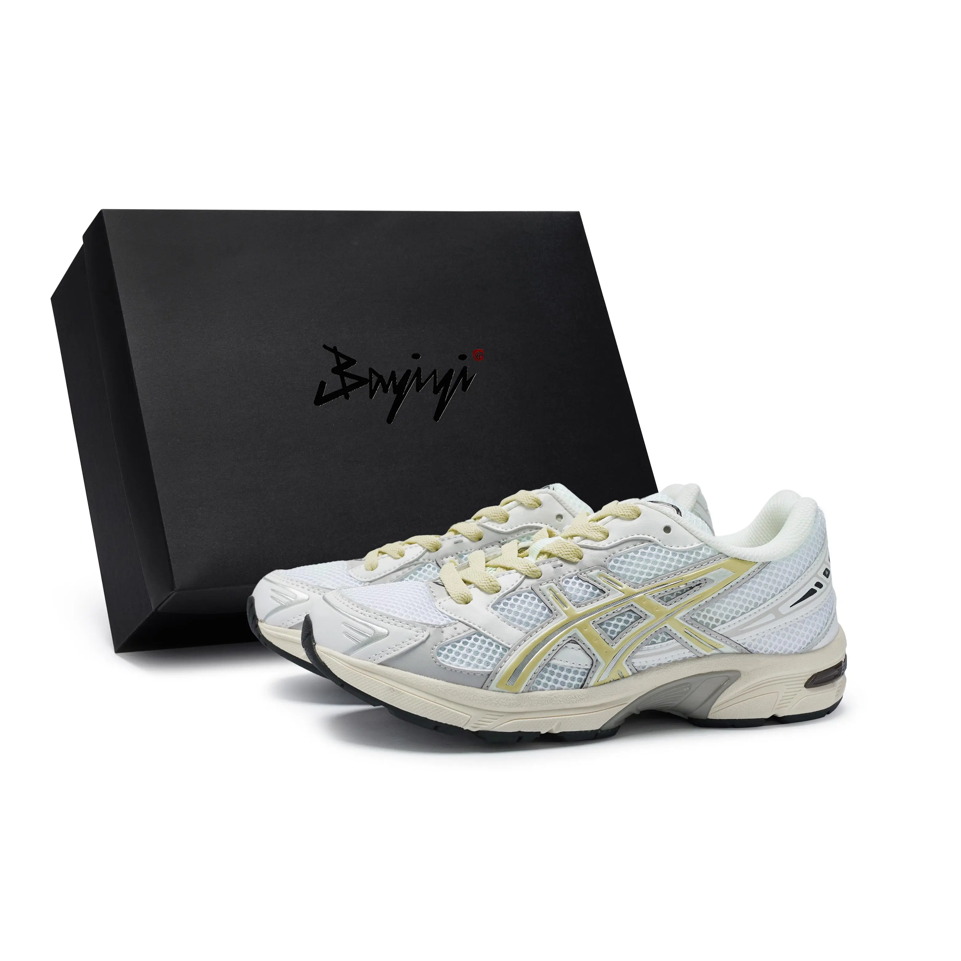 ASICS Gel-1130 Custom Sneakers Low-Top Running Shoes for Men and Women with Cushioning, Durability, and Water Resistance Trending Shoes, House White Official Shoes to Get / Maison Mihara