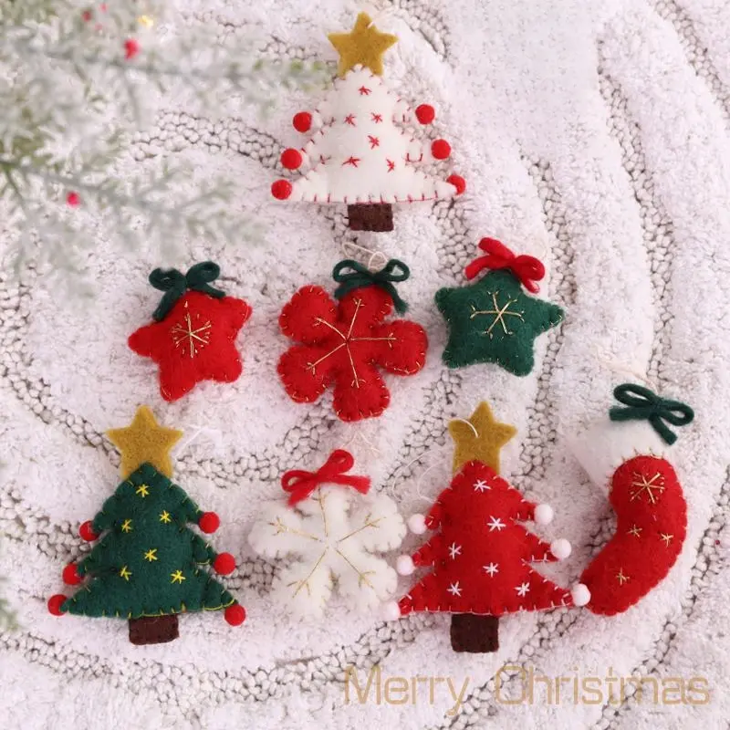 Best-selling Christmas wool felt pendants, Christmas decorations, wool felt small pendants, Christmas tree decoration accessories