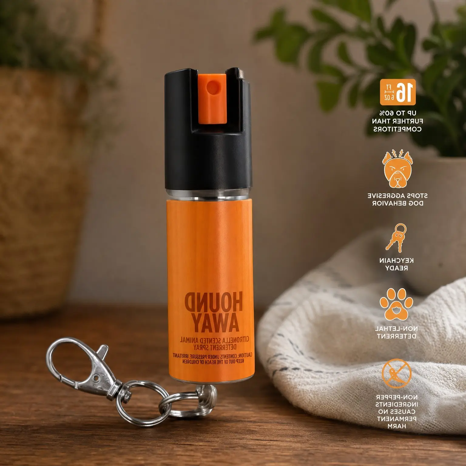 Citronella Dog Repellent Spray for Self Defense, Training & Barking Control – Long-Range, Portable Canister (0.5oz / 2oz)Gift