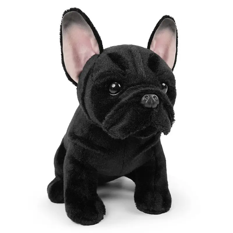 Realistic French Bulldog Plush Toy, Sandpaper Dog Plush Doll, Decorative Ornament, Soft and Cozy Pet Accessory, Perfect Gift Idea, Stuffed Animal Gifts
