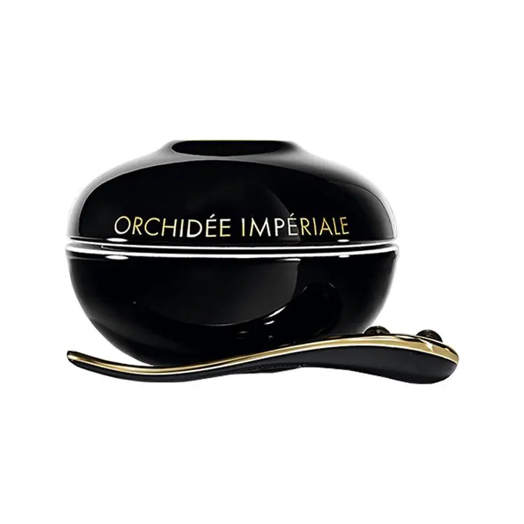 GUERLAIN Old Edition Imperial Orchid Heather Blue Face Cream Black Blue, Anti Aging
