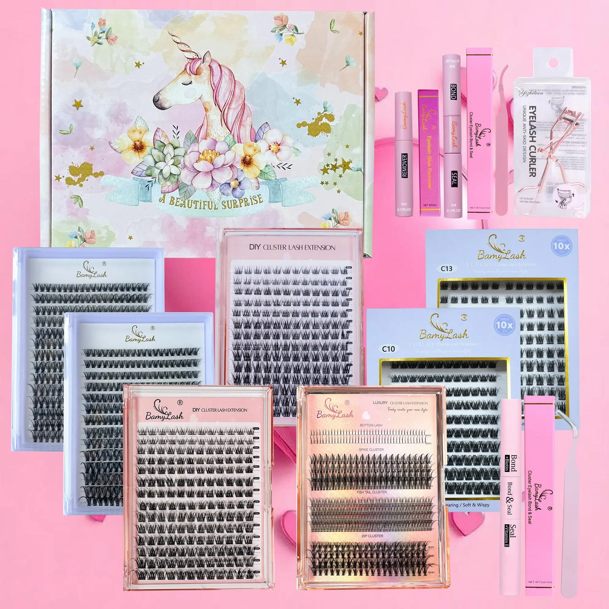 Natural Look False Eyelash Kit, Includes Glue, Tweezers, Remover, Perfect for Women and Girls, Salon-Grade Effect at Home