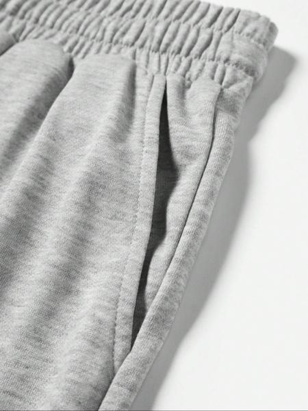 Men's Casual Wide Leg Shorts, Elastic Drawstring Waist, Summer Fitted Plain Sporty Style, Soft Comfortable Daily Wear, Casual Streetwear Shorts