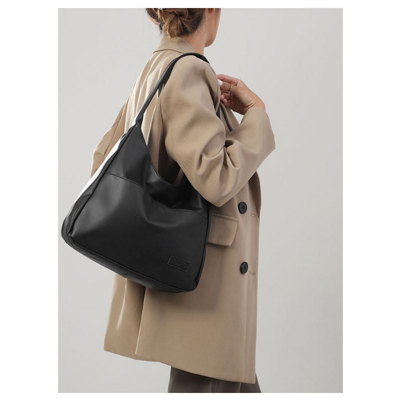 Large Capacity Retro Bag Women's Simple Tote College Student Class Shoulder Casual