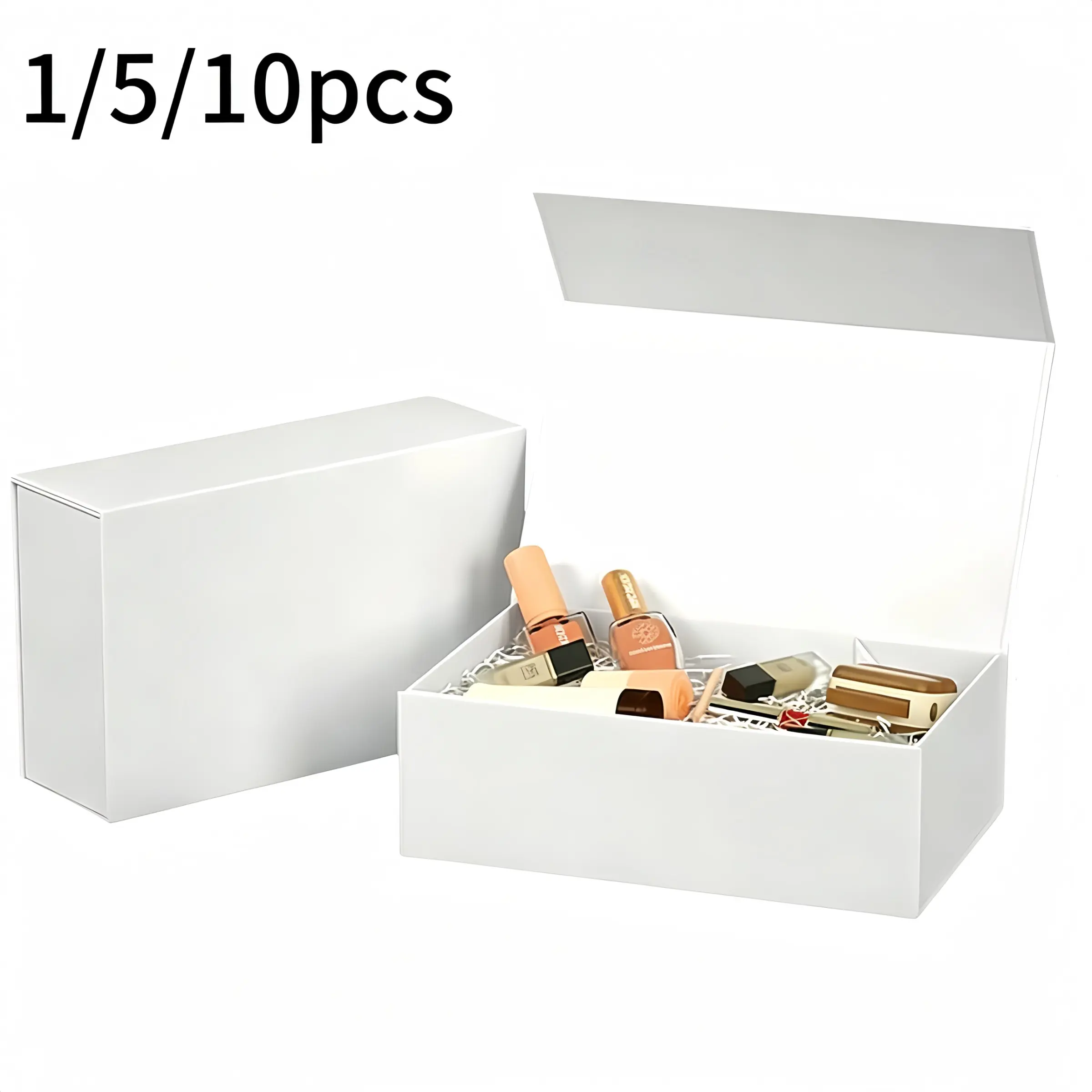 Gift Box with Magnetic Closure, Foldable Hard Paper Box, Bright Storage Box, Ideal for Weddings and Christmas Gifts, Beautiful Gift Box