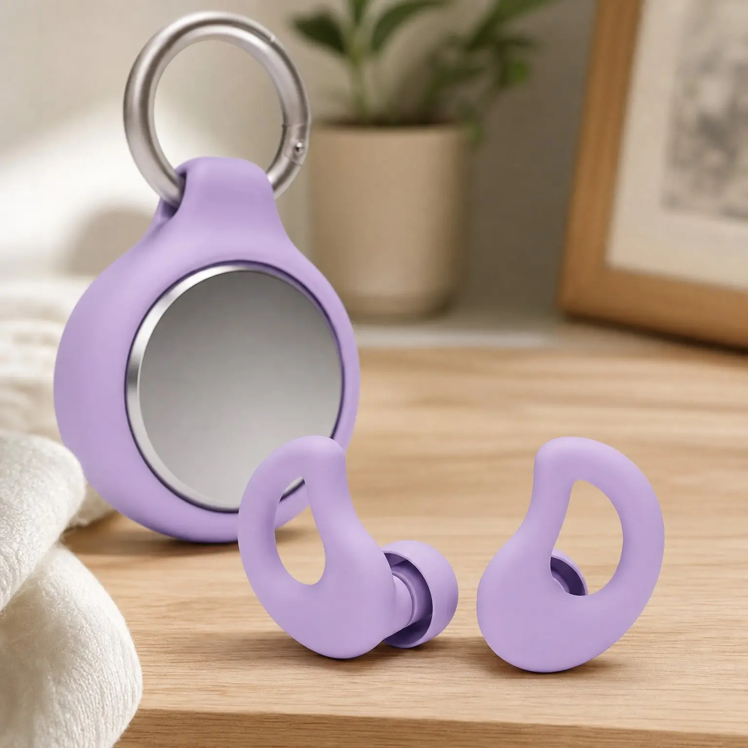 Noise Blocking Ear Plugs for Sleeping, 28dB SNR, Purple | Hypoallergenic, 5 Tip Sizes XXS-L, Side Sleepers, Travelers & Concertgoers, Includes Case with ClipGift