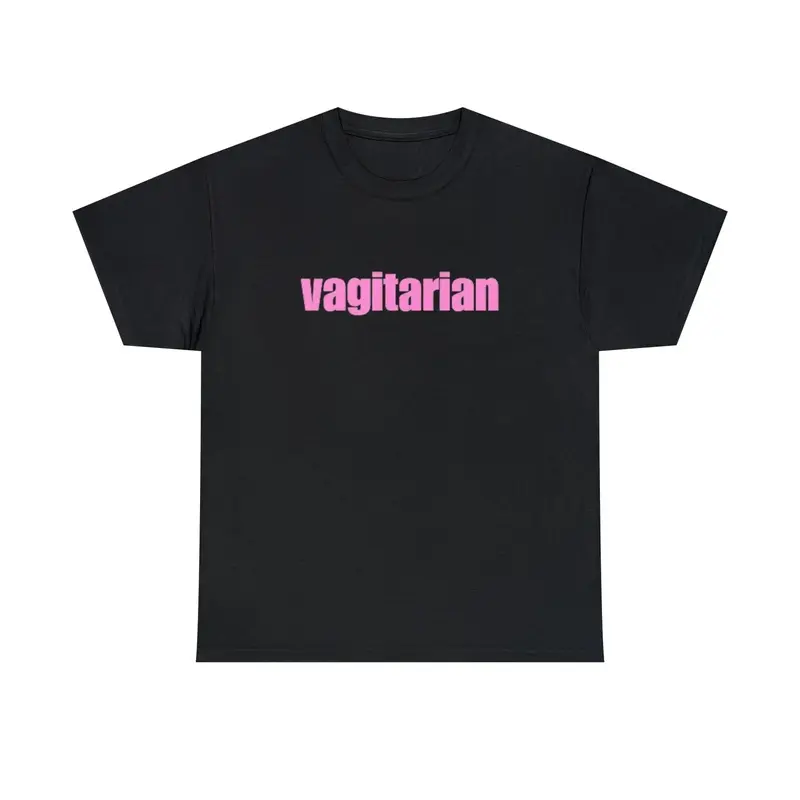 Vagitarian, Unisex T-Shirt, Fun LGBTQ Pride Tee, Lesbian, Bisexual, Pride Month