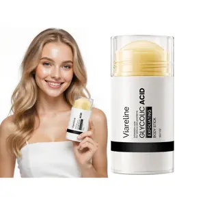 30g AHA Exfoliating Body Stick, Gentle Deep Cleansing Formula Smoothes Rough Skin, Leaves Skin Silky Soft & Refined Texture, Convenient Portable Design for Daily Body Care, Easy Application to Improve Uneven & Coarse Skin
