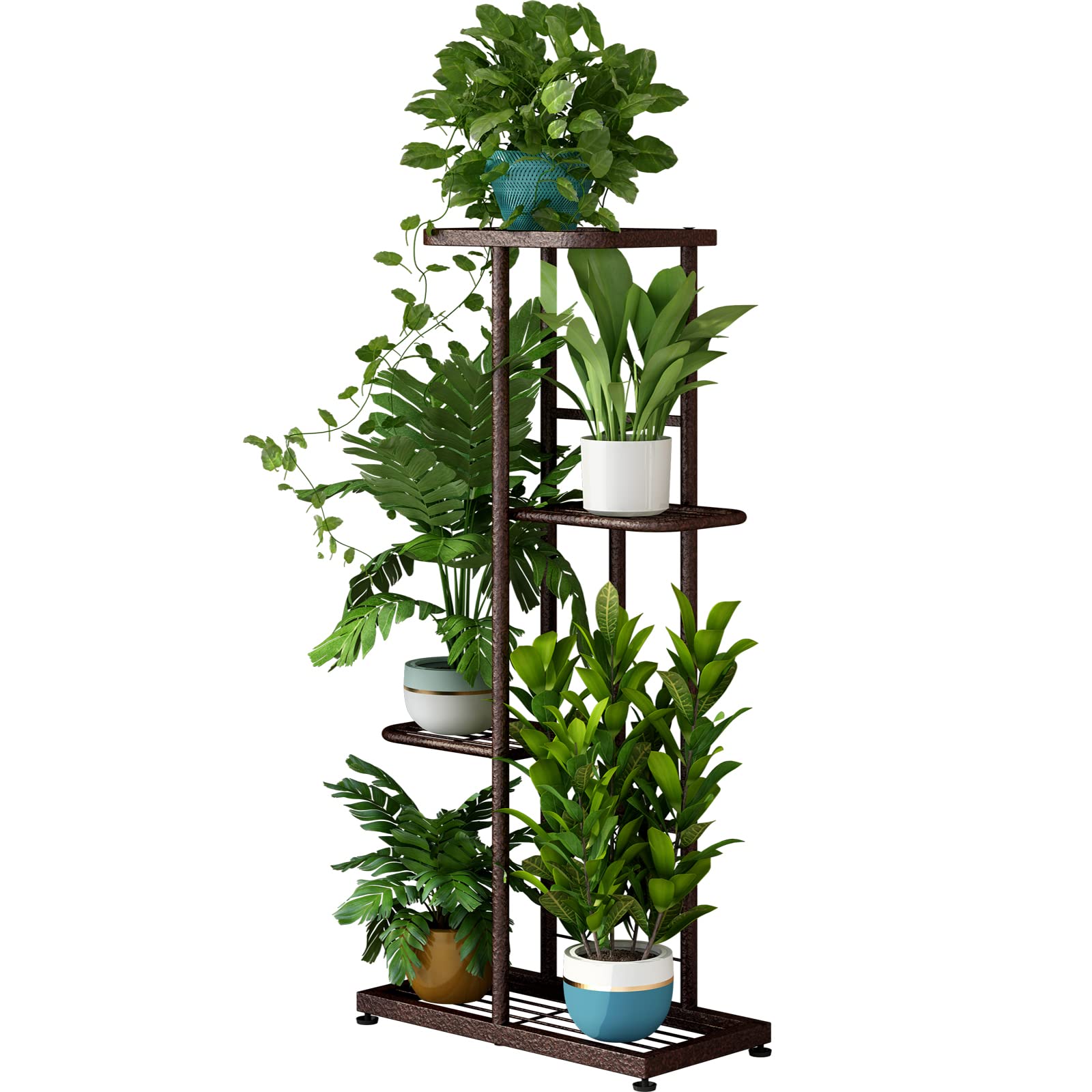 Plant Stand Indoor Outdoor Metal 4 Tier 5 Potted Multiple Flower Pot Holder Shelf Planter Display Shelving Unit for Patio Garden Corner Balcony Living Room【A001】 Deals For You Days Plant Stand Indoor Outdoor Metal 4 Tier 5 Potted Multiple Flower Pot Holder Shelf Planter Display Shelving Unit for Patio Garden Corner Balcony Living Room【A001】 Deals For You Days