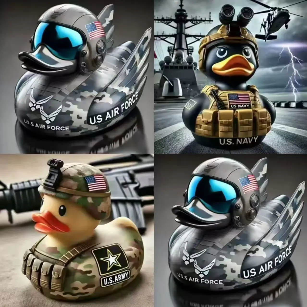 Novelty Mini Creative Toy Resin Figurine Duck Series Craft, Resin Animal Sculptures, Unique Decorative Ornament, Perfect Gift for Collectors
