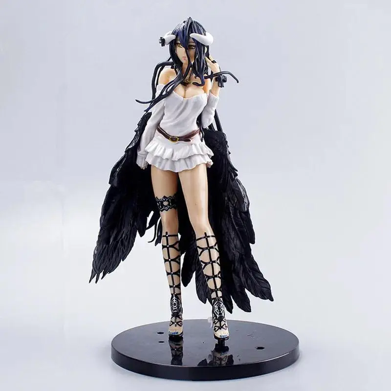 21cm Albedo Action Figures black wings Protector PVC Collectile figure Undead girl home Decoration Model Toys For kid gift
