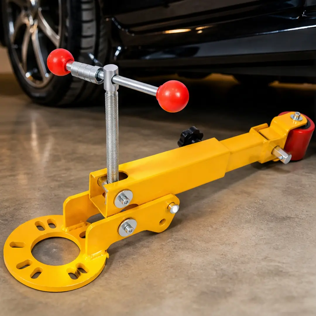 ARCH Heavy Duty Steel Fender Roller Tool - Professional Automotive Maintenance, Wheel Service & Car Repair Tool for 4/5 Bolt Hubs, Bolts Directly to Hub Flange, Universal for Larger Tire Upgrades & DIY Use, Yellow, Automotive Maintenance Tools, Wheel Serv