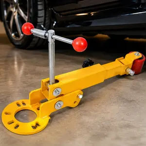 ARCH Heavy Duty Steel Fender Roller Tool for Auto Body Wheel Arch Flaring and Lip Rolling, Universal Fit for 4 and 5 Bolt Hubs, Yellow, Professional Grade for Automobile Maintenance and DIY Upgrades, Yellow Color Options, Steel Material