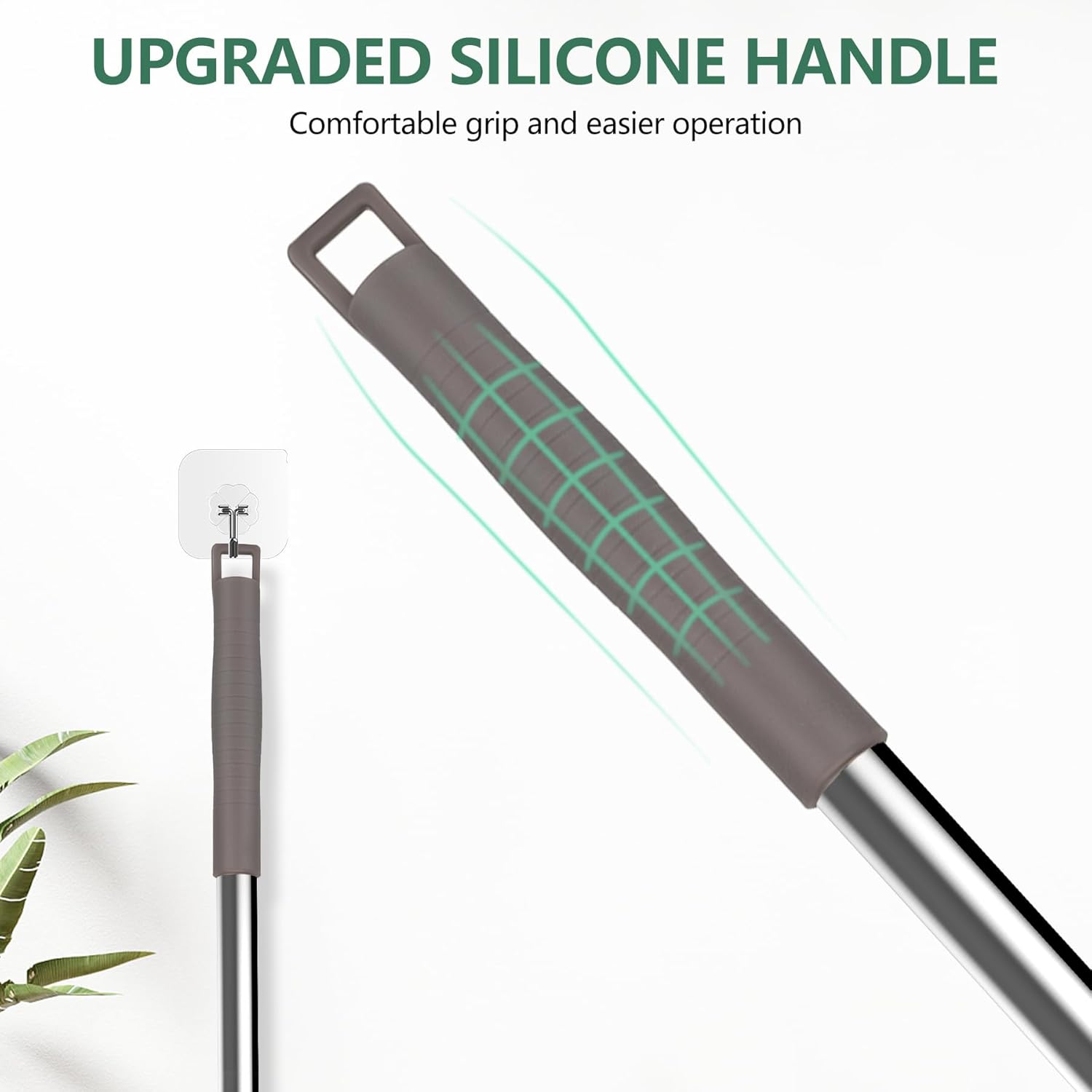 Extra-Long Dusters with Extension Pole 100-inch for Cleaning, Bendable Microfiber  Washable Ceiling Fan Duster for High Ceilings, Furniture