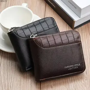 2026 New Arrival Luxury Leather Men’s Zipper Wallet, Multi-Slot Card Holder with Coin Pocket, Durable Money Purse Ideal Holiday & Birthday Gift for Men