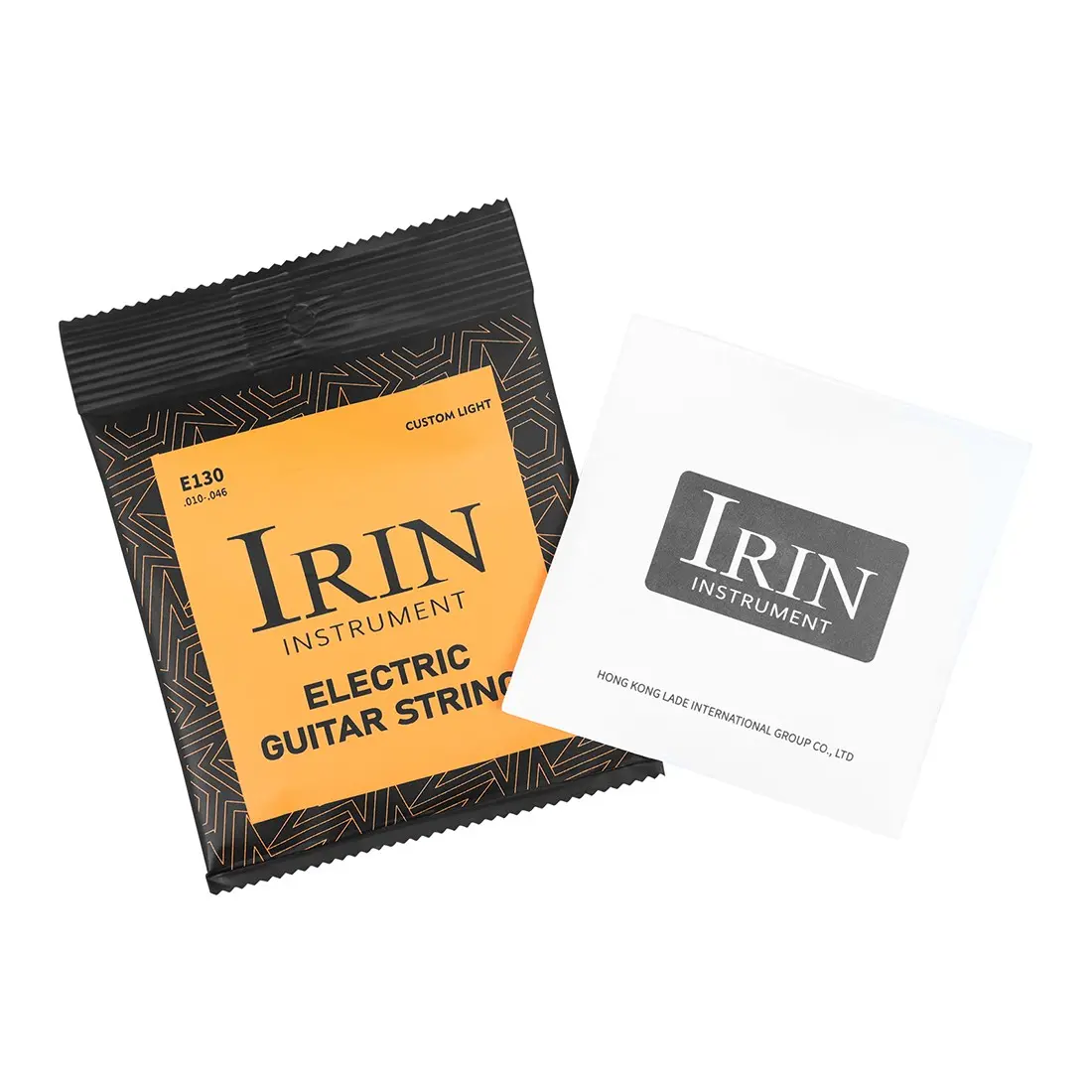 Irin E130 Electric Guitar Strings, High Carbon Alloy + Nickel Steel Wound, Silver Color Ball End, Rust-Resistant Coating