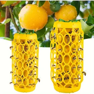 2 Pcs Wasp Trap, Carpenter Bee Trap, Wasp Traps Outdoor Hanging, Yellow Jacket Trap Wasp Killer Insect Catcher, Reusable Wasp Deterrent Outdoor Sticky Bug Board Bee Traps Catcher Wasp Repellent