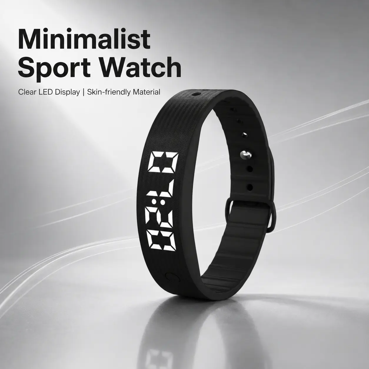 Smart Bracelet LED Digital Waterproof Smart Clock Smartband Running pedometer Monitor Smart Band Vibration Alarm Reminder