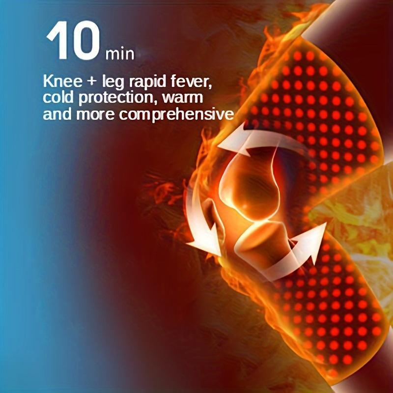 Double-sided Massage Points Knee Pads, 1 Pair Warm Knee Wrap, Knee Support for Elderly & Air-conditioned Rooms, Sports & Outdoor Accessories, Christmas, Christmas Gift, Knee Pads Knees