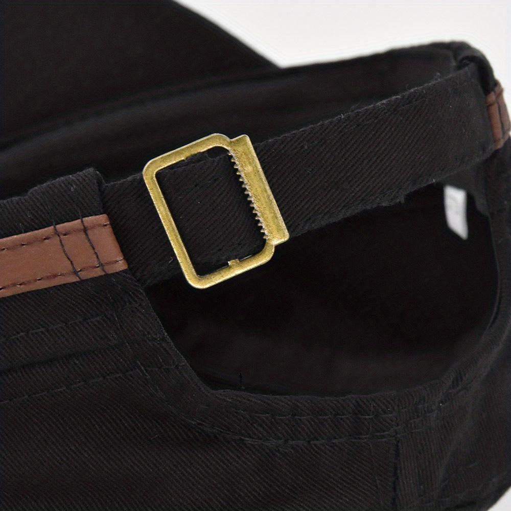 Unisex Military Flat Top Hat, Polyester Woven Street Style, Sun Protection Cap for Men And Women