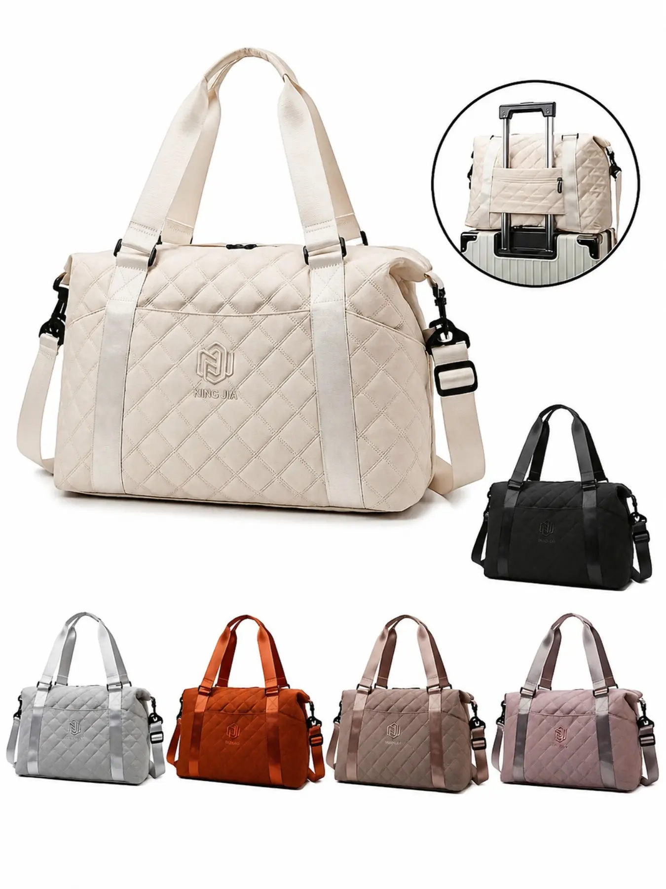 Back to School Short Trip Storage Bag, Business Travel Luggage, Large Capacity Lightweight Multifunctional Travel Bag, Fashion Yoga Fitness Bag, Foldable Oxford Fabric