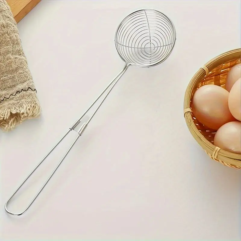1pc Small Wire Colander, Shabu Hot Pot Strainer Scoops, Household Kitchen Utensils Kitchen Accessories