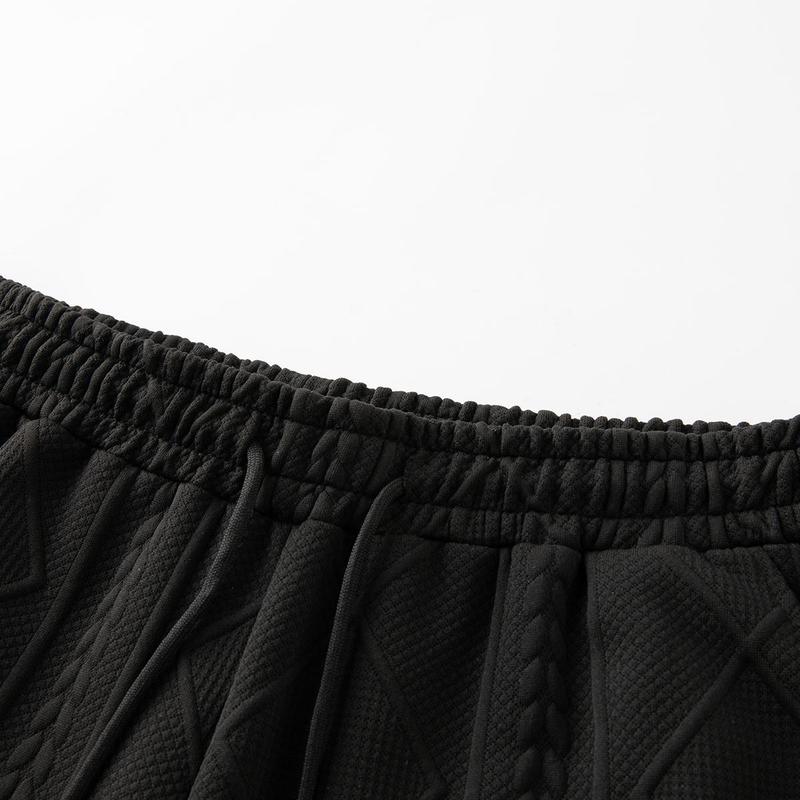 Men's Summer Casual Sports Suit 2-Piece texture Set Jacquard Texture Fabric Breathable Round Neck T-Shirt & Shorts Formal Tropical Man Top Suits Menswear Clothes Crewneck Shortsleeve Suitable for daily leisure running tiktok shop deals gifts for him Men's Summer Casual Sports Suit 2-Piece texture Set Jacquard Texture Fabric Breathable Round Neck T-Shirt & Shorts Formal Tropical Man Top Suits Menswear Clothes Crewneck Shortsleeve Suitable for daily leisure running tiktok shop deals gifts for him