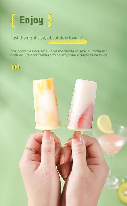 2PCS Food-grade popsicle mold with lid, suitable for home use, for making popsicles and frozen ice cubes. A handy tool for making your own ice cream.