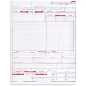 500 UB04 Claim Forms, CMS 1450 Health Insurance Claim Forms for Hospitals and Medical Facilities, Standard Uniform Billing Form for Major Insurance Providers Including Medicare, 500 Pack, 8.5 x 11 in