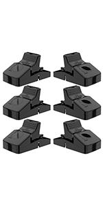 Rat Bait Station Traps, Reusable Humane Rodent Box Against Mice Chipmunks Squirrels That Work, Smart Tamper Proof Cage House to Secure Bait Block and Pellets, Mouse Bait Station Outdoor