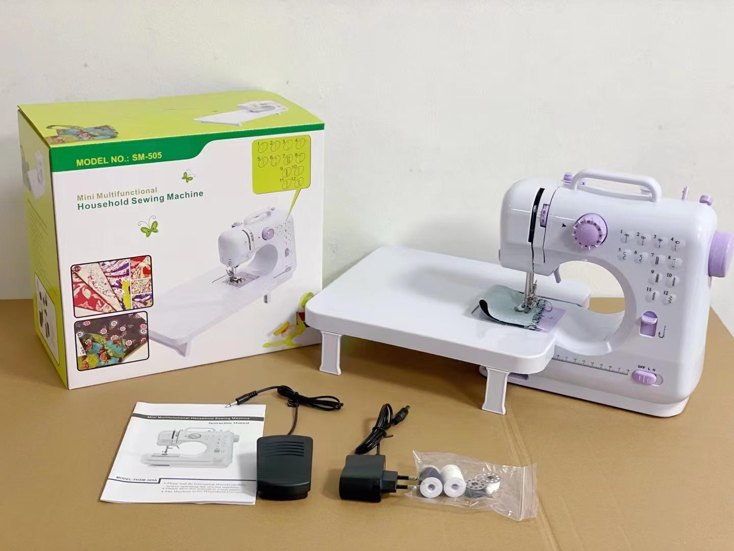 Upgraded Model with Lockstitch Function Household Electric Mini Sewing Machine Portable 505A