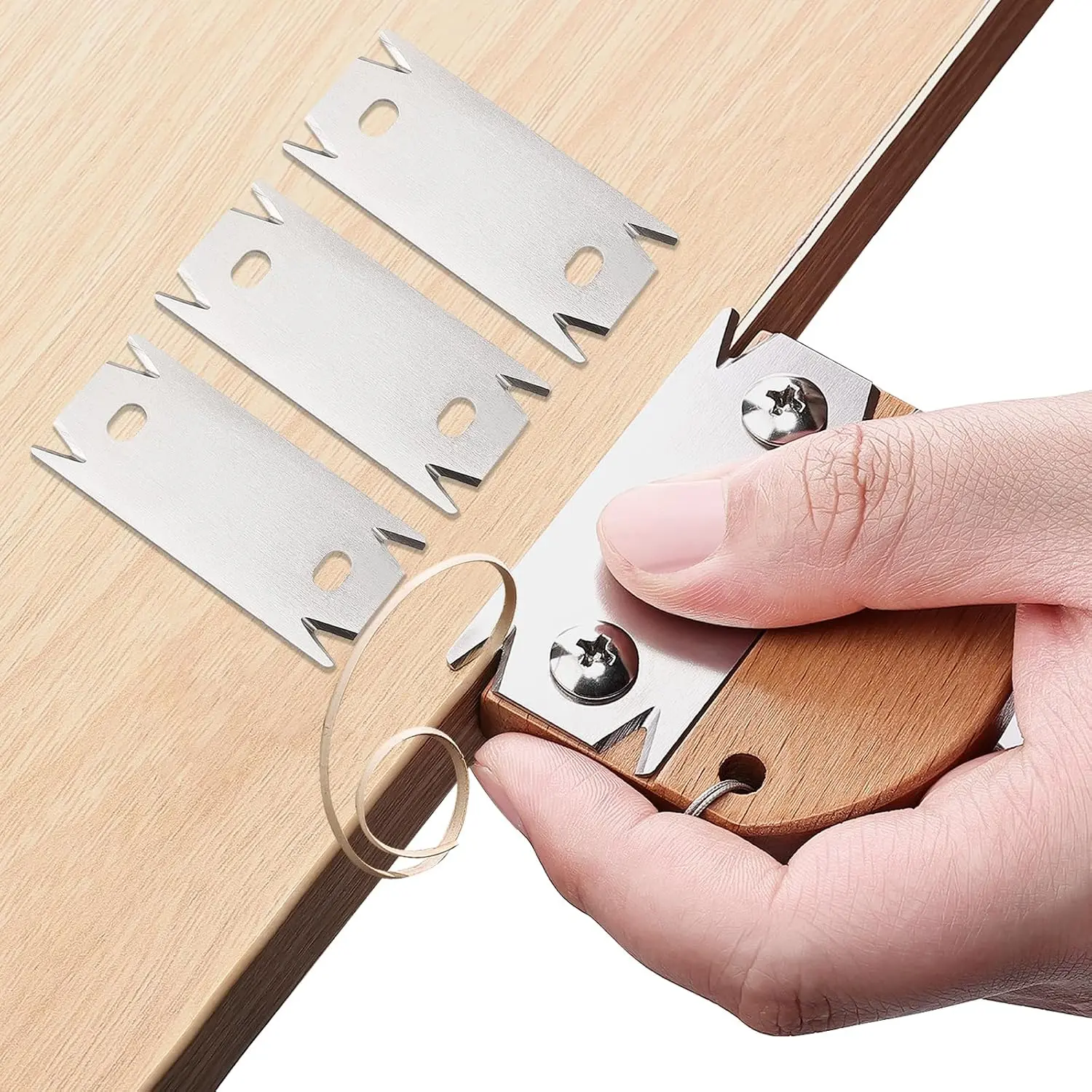 Wooden  Banding Trimmer With 3   | Veneer  Trimmer,  Band  Tool for Woodworking, Veneer, PVC, Laminate, Plywood, Melamine