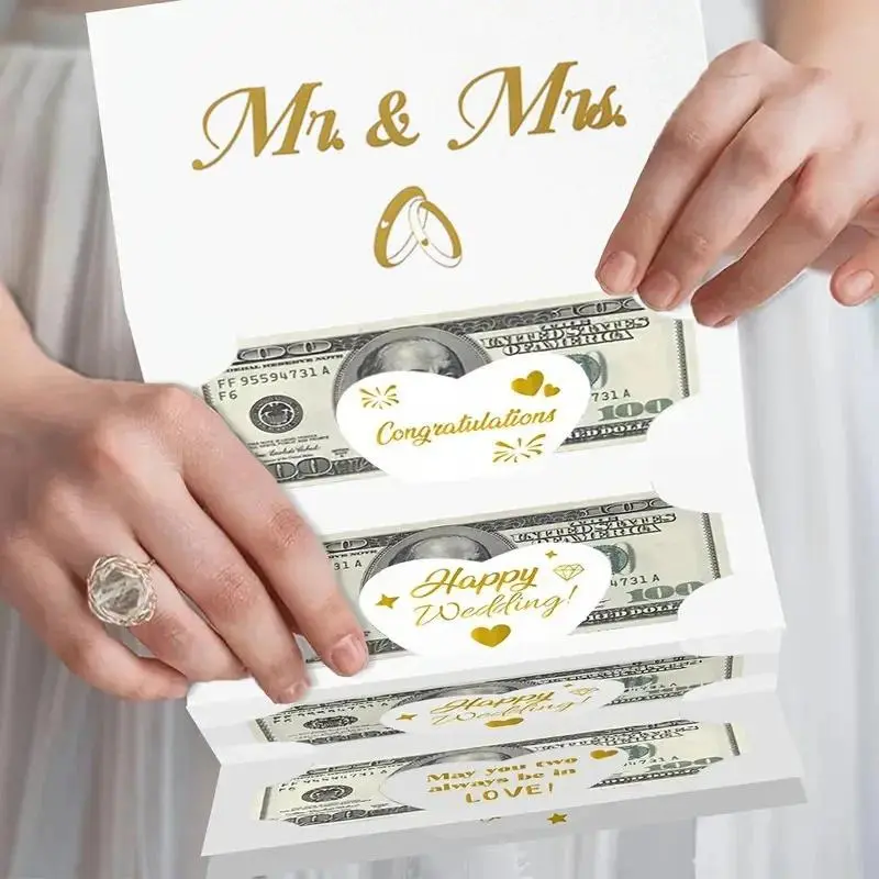 3D Pop-Up Wedding Envelope Greeting Card Traditional Chinese Wedding Red Envelopes Lucky Money Packets Blessing Red Packet