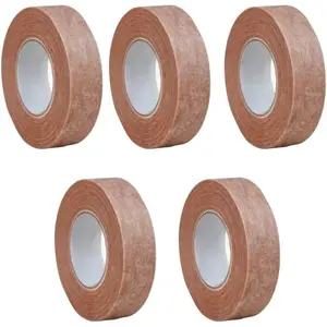 Medical Accessories for Sports & Outdoor Activities, Tan Micropore Surgical Tape, 1.25 cm Width, 5-Roll Pack