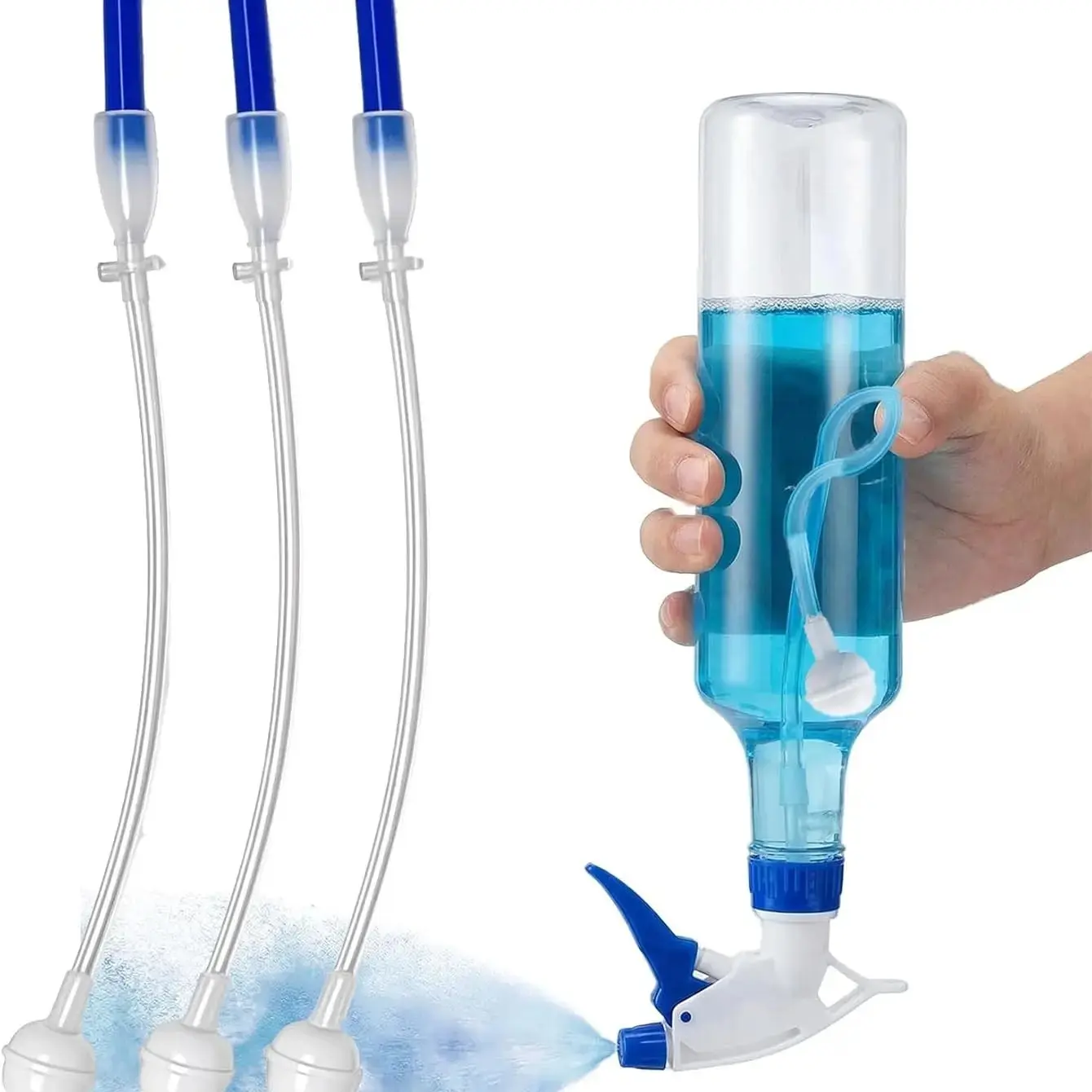 3-Piece 360° Universal Spray Bottle Adapter Set｜Rotating Nozzle Extender for Trigger & Pump Sprayers