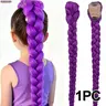 Women's 26-Inch Long Box Boho Bohemian Braided Synthetic Wig - Heat-Resistant, Breathable, Funky, Peppy Casual Fashion Accessory for Role Play, Festival