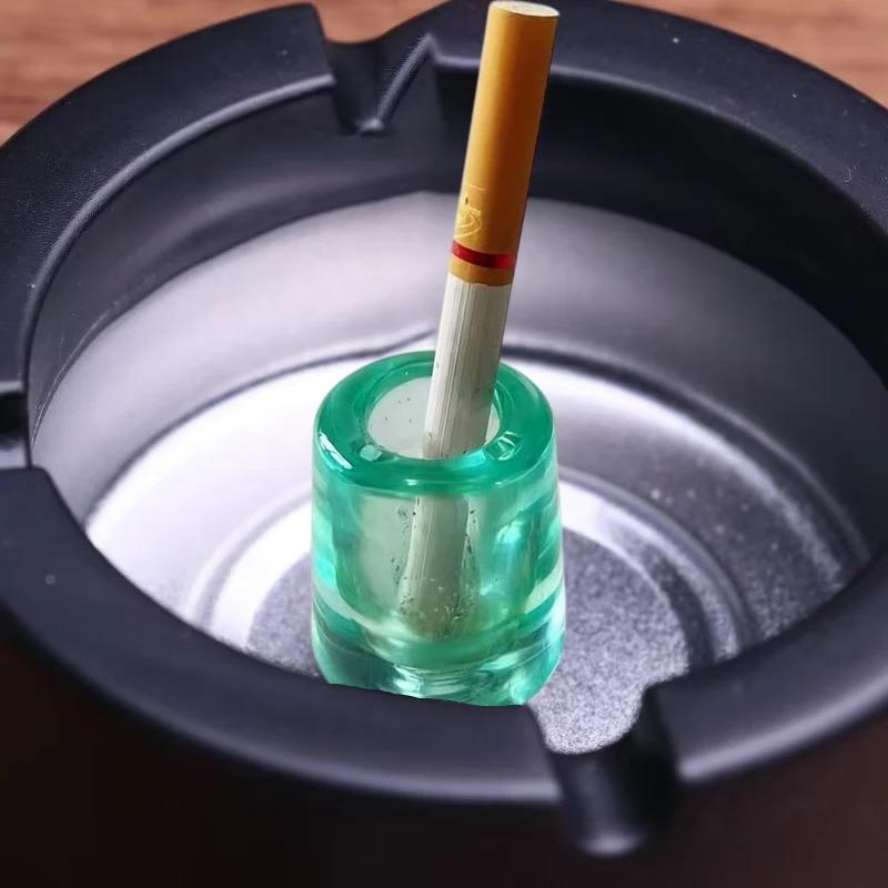 Multi-Functional Ashtray|Heat-Resistant Cigarette Butt Extinguisher  Pen Holder & Toothbrush Holder(FS)