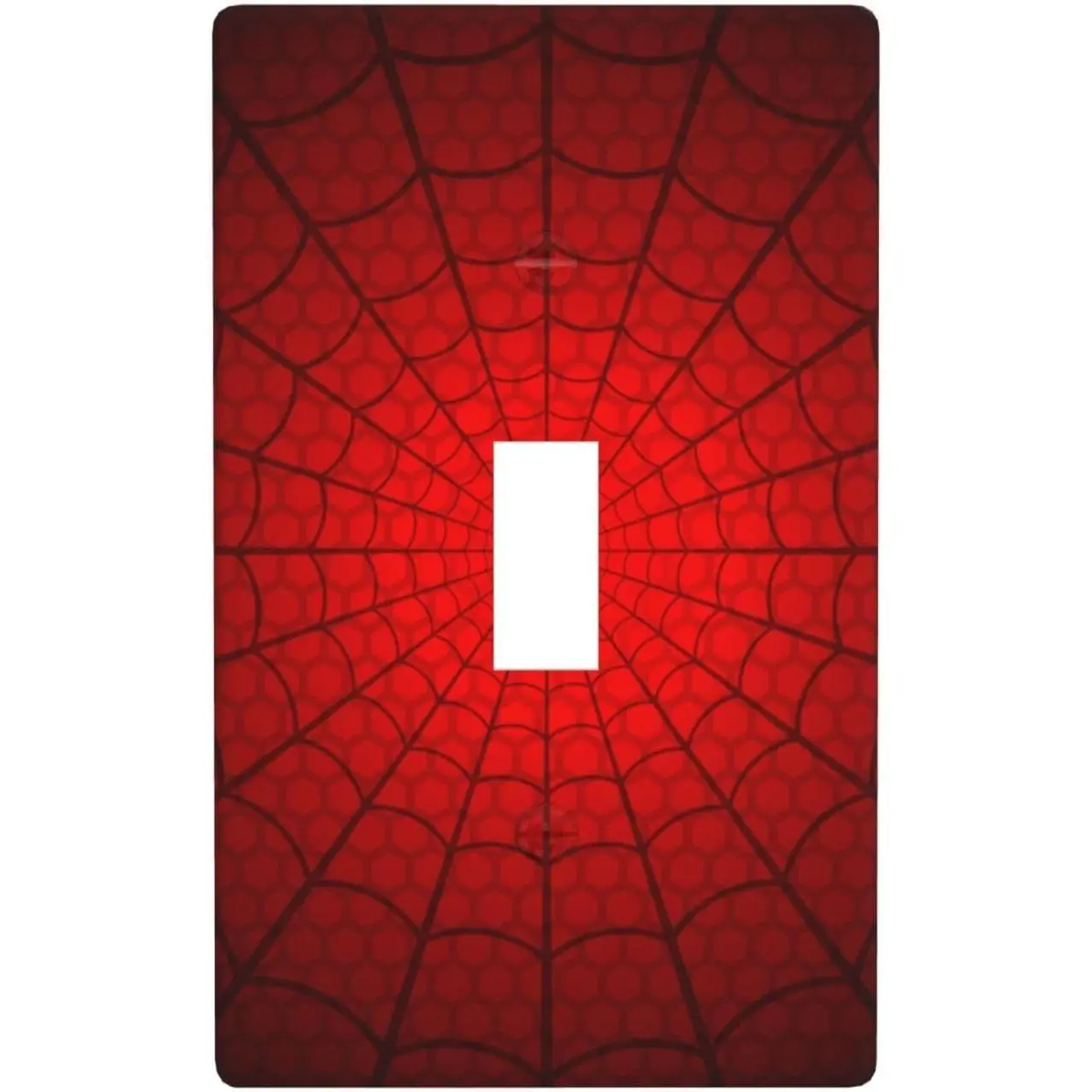 Decorative 1 Gang Spider Web Light Switch Cover, Single Toggle Indoor Wall Plate Display for Furniture Decor